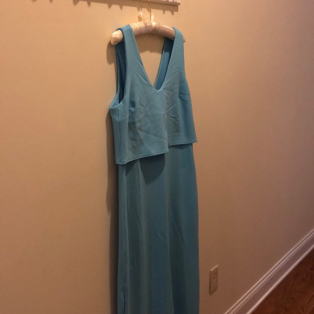 Light blue maxi dress